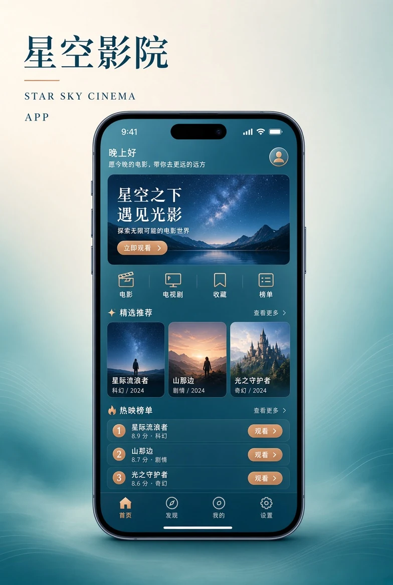 星空影院APP主题画面